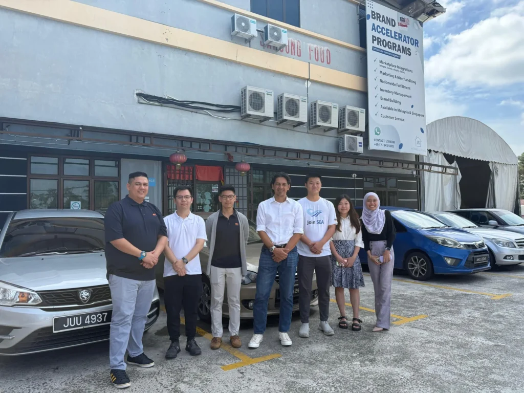 Group photo of JoinSEA and Malaysia Debt Ventures Berhad (MDV) teams during strategic visit in Johor.